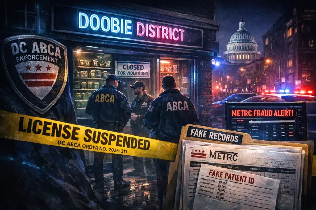 DC Cannabis Board Suspends Doobie District License for 30 Days Over Illegal Sales, Fake Records
