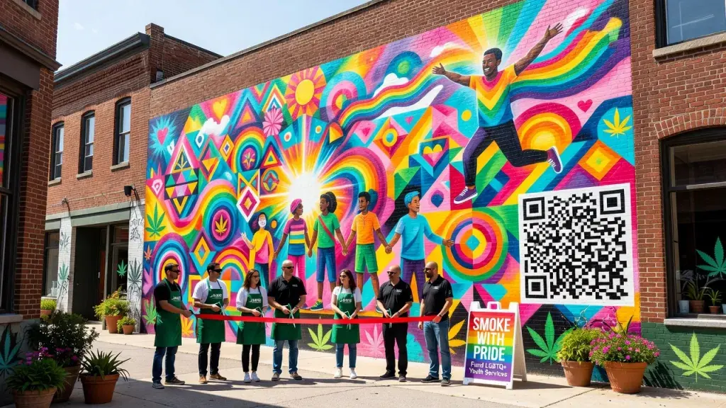 Cannabis Retailers Use Public Art to Fund LGBTQ+ Youth Services